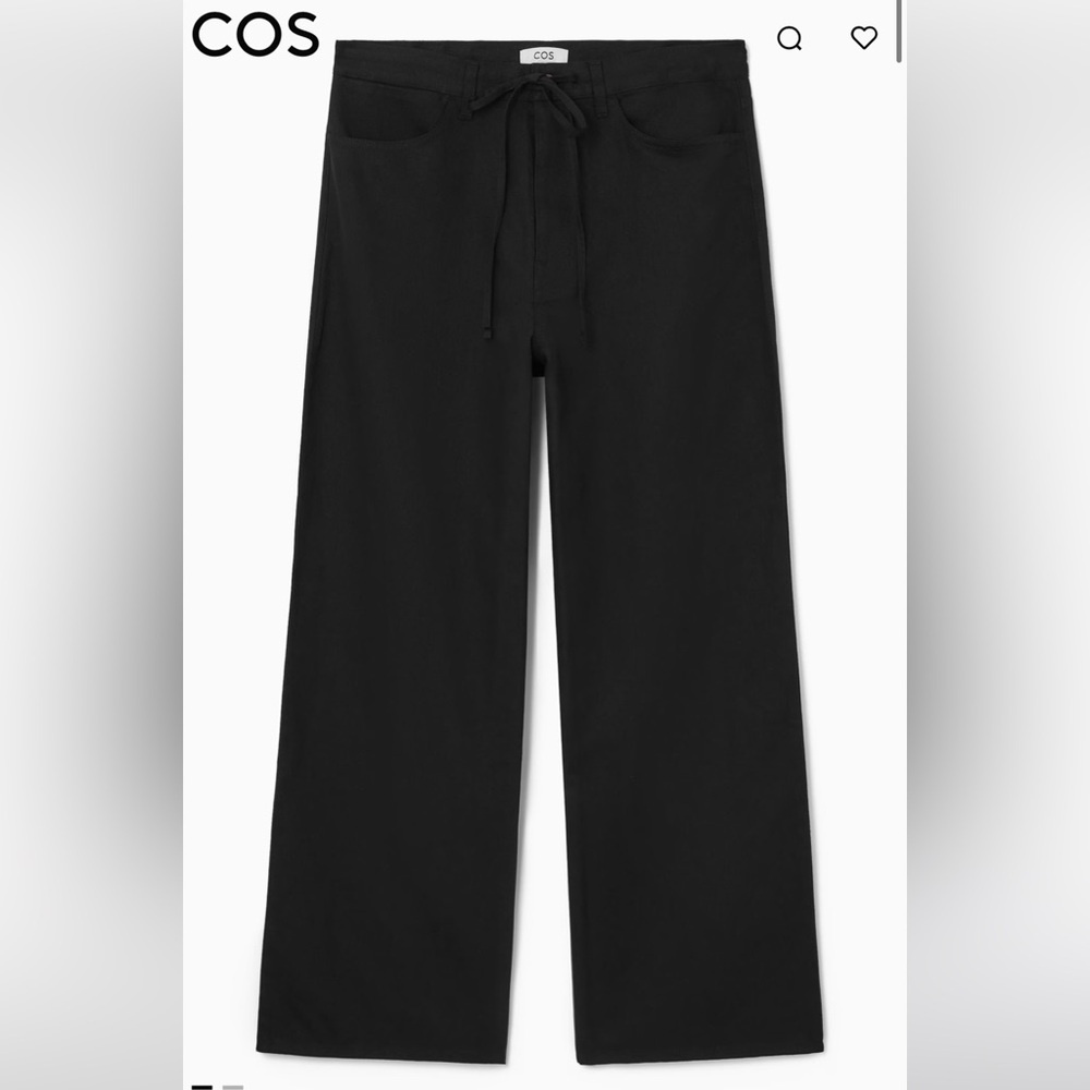 Cos cotton/ linen wide leg pants